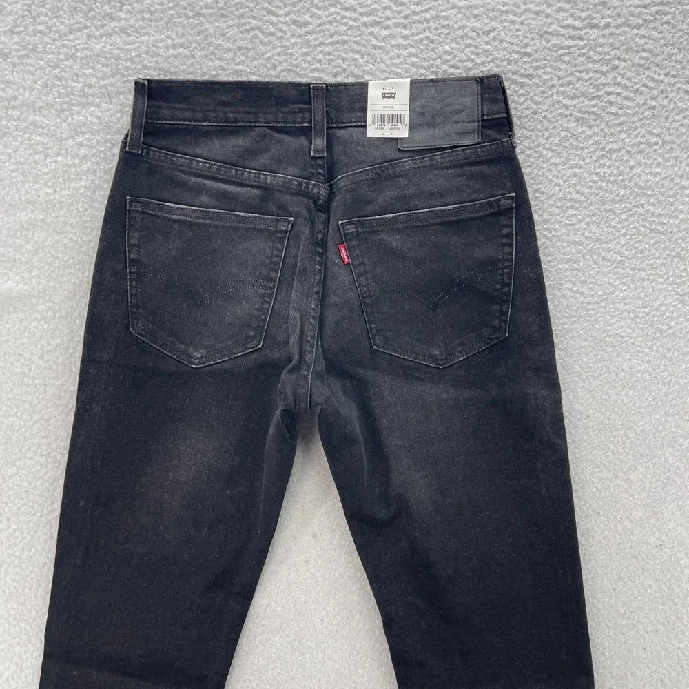 Levis Jeans Mens 30x32 Black 511 Slim Dark Wash Stretch Denim Minimalist Grunge